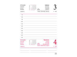 Kalendarz ksikowy BESKIDY A6 dzienny, M4 okadka skropodobna 2025