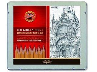 O��wek grafitowy KOH-I-NOOR 1504 art 8B-10H 24 szt.