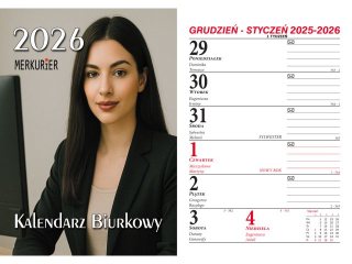Kalendarz biurkowy BESKIDY B1 MERKURIER 2026