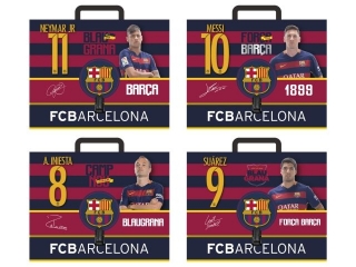 Teczka z rączką ASTRA A4 twarda oprawa FC Barcelona Barca Fa