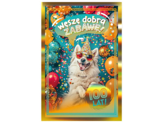 Kartka urodzinowa KZK B6 Zwierzaki nr.41 "W�sz� dobr� zabaw�"