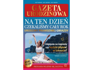Kartka urodzinowa ARMIN STYLE AS-53 Zocona "Gazeta urodzinowa"