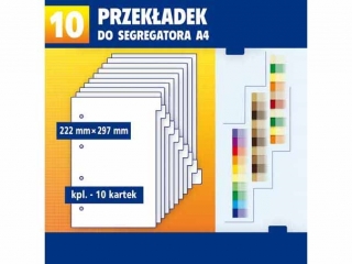 Przek�adka do segregatora "10" KRESKA