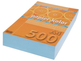 Papier ksero kolorowy A4 500k. KRESKA niebieski jasny