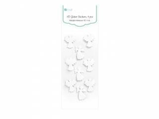 Naklejki brokatowe 3D DPCRAFT Anio�ki 9szt.