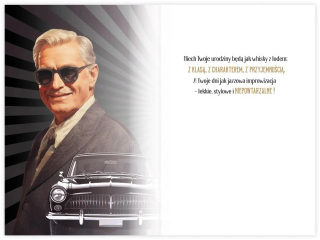 Kartka urodzinowa KZK B6 M�ska w stylu retro nr30 „Klasa nie zna wieku”