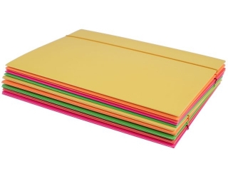 Teczka z gumk� A4 KRESKA fluo