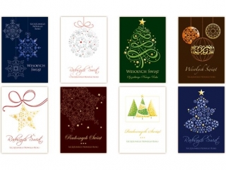 Kartki karnet MERIGRAF święta B6 lakier firmowa