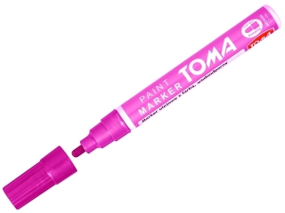 Marker olejowy TOMA fibrowa ko�c�wka 2, 5mm, r�owy