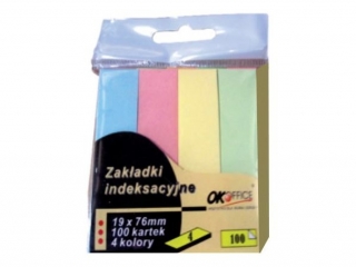 Zakładki indeksujące samoprzylepne PASTEL A100 5 szt.