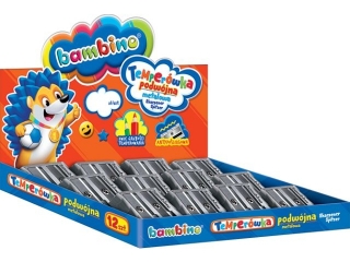 Temper�wka BAMBINO podw�jna metalowa (12szt. display)