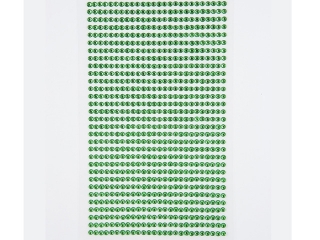 Kryszta�ki samoprzylepne DPCRAFT 3mm, 806 szt. - light green