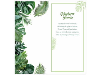 Kartka na osiemnastk KZK nr.15 zocona z elementami 3D