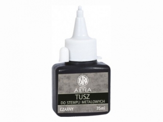 Tusz do stempli metalowych ASTRA 35 ml - czarny