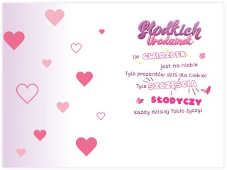 Kartka urodzinowa dla dziecka KZK B6 Nr 072, na 2 urodziny z Kr�liczkiem