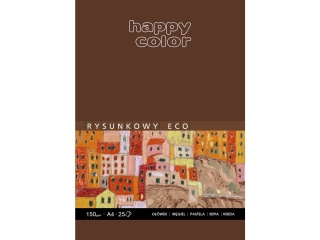 Blok rysunkowy A4 25k. HAPPY COLOR Eco Art 150g