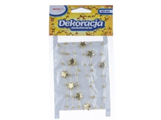 Dekoracja świąteczna łańcuszek z gwiazdkami BREWIS 130cm DX1