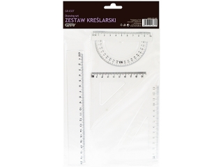 Zestaw kreślarski GRAND transparent GR-032T