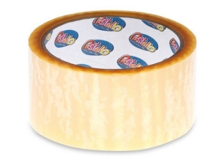 Taśma pakowa PASTELLO kauczukowa CICHA 48 MM/60 Y przeźroczy