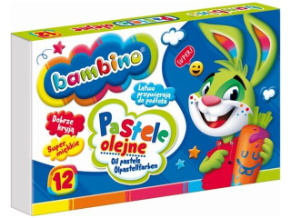 Pastele olejne BAMBINO 12 kolorw HURT