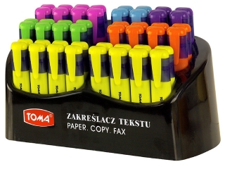 Zakre�lacze tekstu TOMA Mistral display 52 szt.