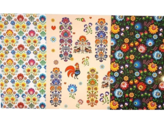 Karton A2- 220gr Wzory Łowickie a12