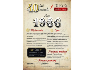 Kartka urodzinowa ARMIN STYLE GM-1246 "40 lat min�o"