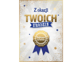 Kartka urodzinowa ARMIN STYLE GM-1301 "Najlepsze �yczenia"