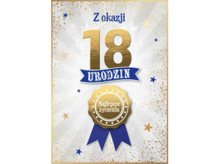 Kartka urodzinowa ARMIN STYLE GM-1289 "18"