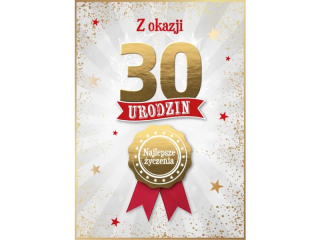 Kartka urodzinowa ARMIN STYLE GM-1290 "30"
