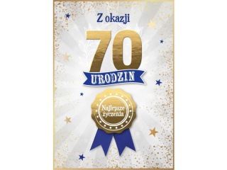 Kartka urodzinowa ARMIN STYLE GM-1299 "70"