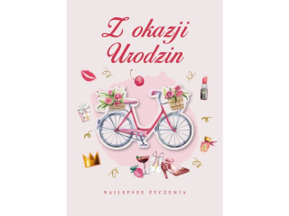 Kartka urodzinowa ARMIN STYLE GM-1284 dla Kobiety, z�ocona