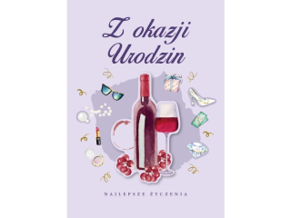 Kartka urodzinowa ARMIN STYLE GM-1285 dla Kobiety, z�ocona