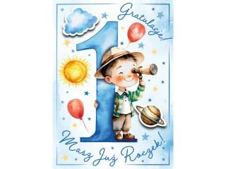 Kartka na roczek ARMIN STYLE GM-1253 dla Ch�opca