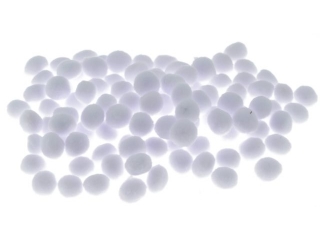 Pompony rozmiar: 10mm ilo: 100 szt  kolor: biay