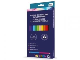Kredki o��wkowe YN TEEN dwustronne 24 kolory 12szt.