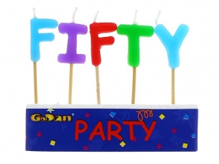 Świeczki pikery, "fifty" WYPRZ