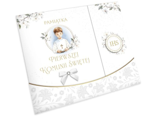 Ksi��eczka - Pami�tka z okazji Pierwszej Komunii ARMIN STYLE A4 PK-04 dla Ch�opca