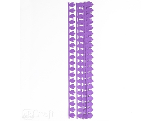 Płatkowe paski do quillingu DPCRAFT Piwonia - fioletowe 12sz