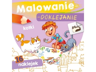 Kolorowanka SKRZAT Malowanie-doklejanie. Kotki