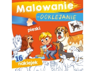 Kolorowanka SKRZAT Malowanie-doklejanie. Pieski