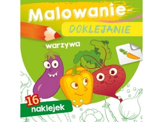 Kolorowanka SKRZAT Malowanie-doklejanie. Warzywa