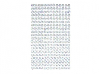 Kryszta�ki samoprzylepne DPCRAFT 6mm, 260 szt. - opalescent