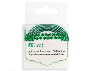 Kryszta�ki samoprzylepne na ta�mie DPCRAFT 0, 9m - zielone