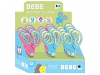 No�yczki szkolne INTERDRUK BxB Kids pastel 13cm