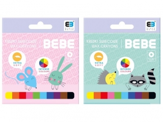Kredki �wiecowe INTERDRUK BxB Kids pastel 10 kolor�w