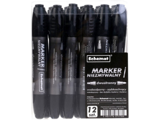 Marker niezmywalny SCHEMAT dwustronny 5780 czarny HURT