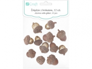 �o��dzie z brokatem i naturalne DPCRAFT 12szt.