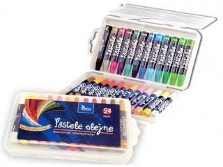 Pastele olejne TETIS heksagonalne 24 kolor�w