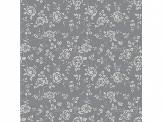 Serwetki POL-MAK Daisy Lunch 33cm 20szt. Little Roses Silver SDOG017303 [opakowanie=24szt]